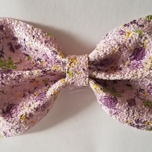 Lavendar Flower Bow